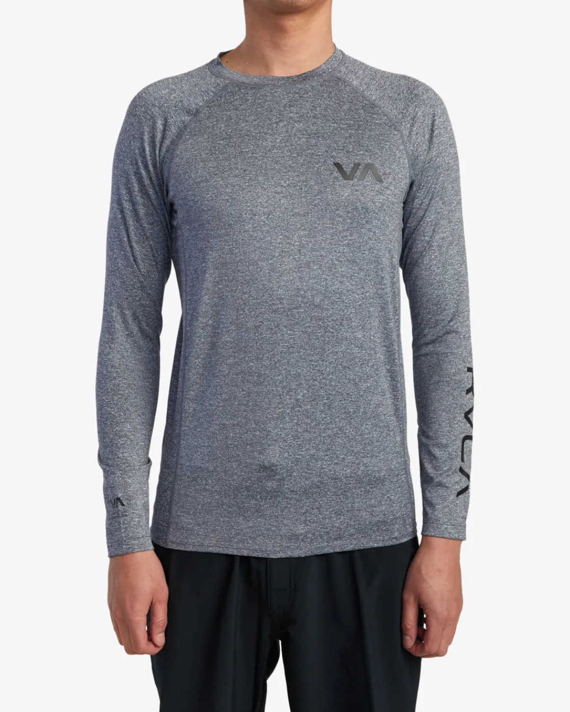 RVCA LONG SLEEVE RASHGUARD Grey Heather Online