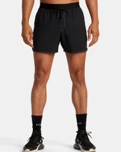 RVCA RUNNER 14" ELASTIC WAIST SHORTS Black 2