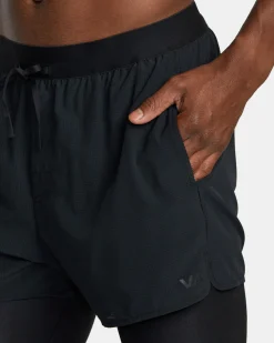 RVCA RUNNER 2-IN-1 SHORTS Black Best