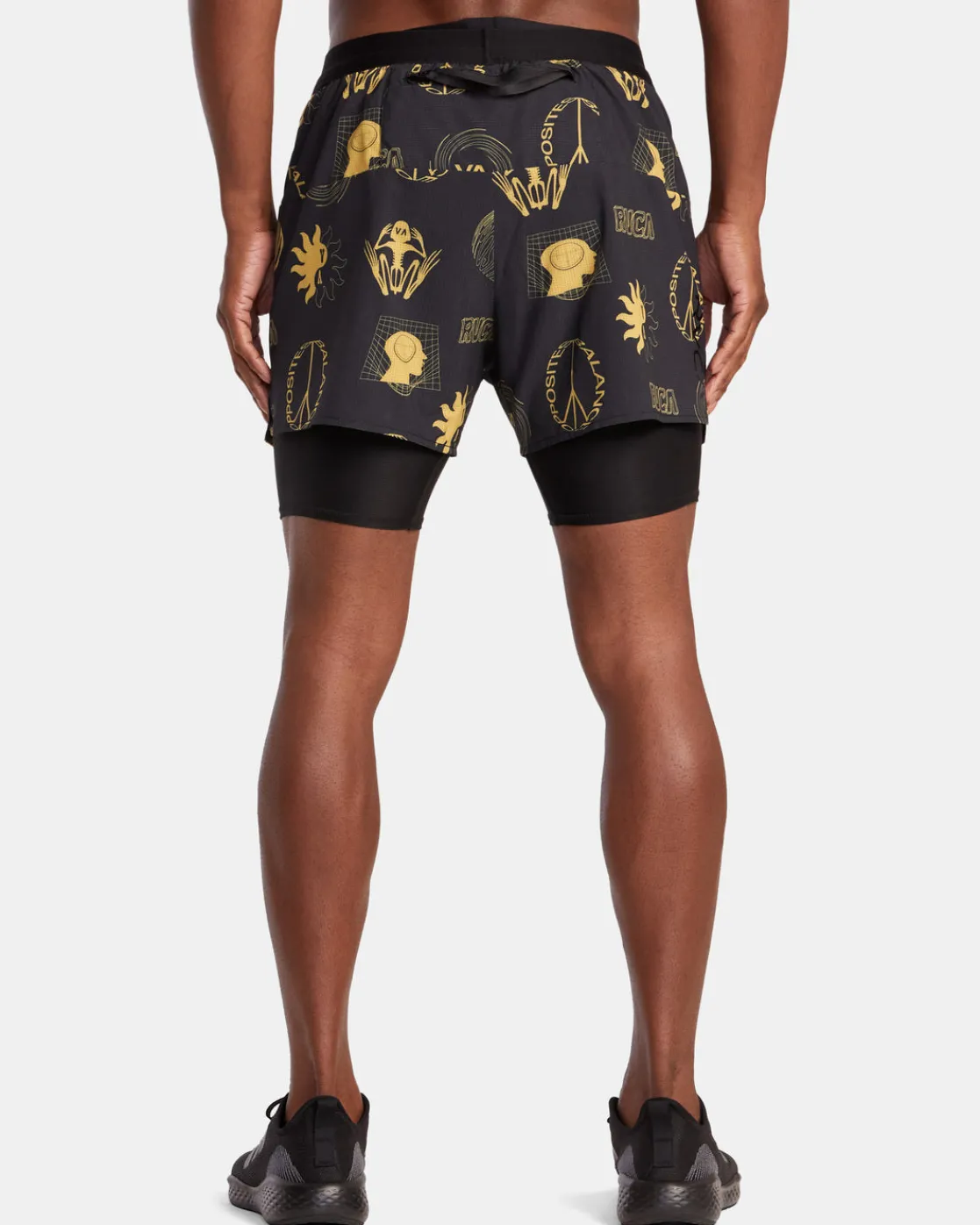 RVCA RUNNER 2-IN-1 SHORTS Wanderers Charcoal