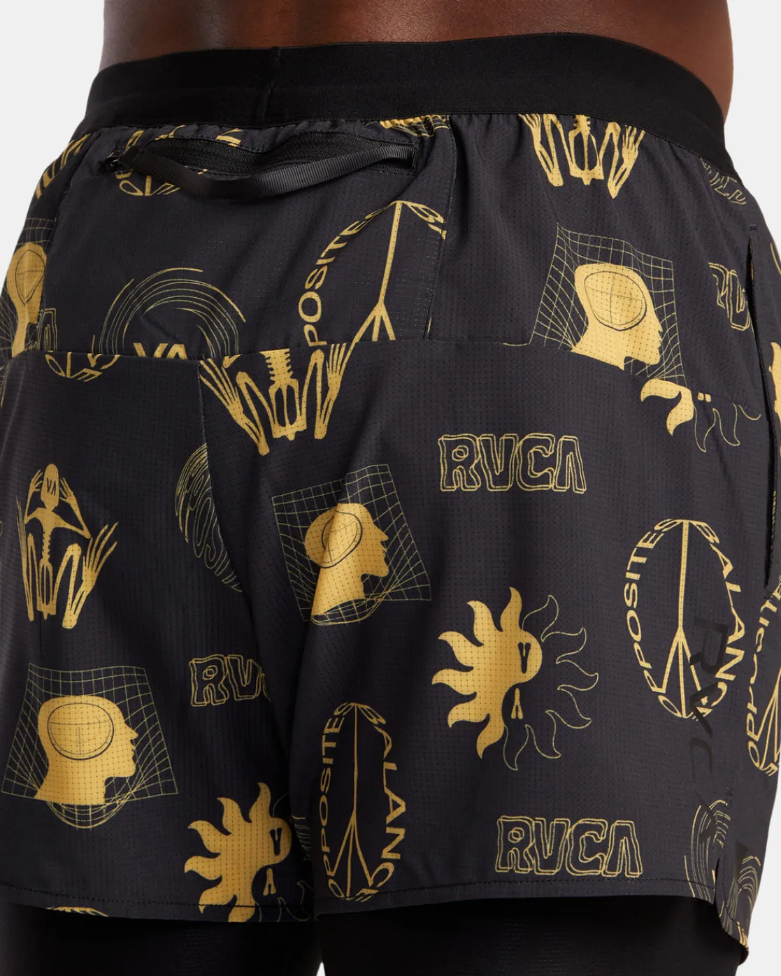 RVCA RUNNER 2-IN-1 SHORTS Wanderers Charcoal