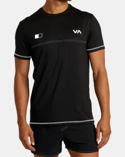 RVCA RUNNER TECHNICAL SHORT SLEEVE TOP Black 2