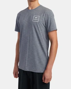 RVCA SHORT SLEEVE RASHGUARD Athletic Heather Outlet