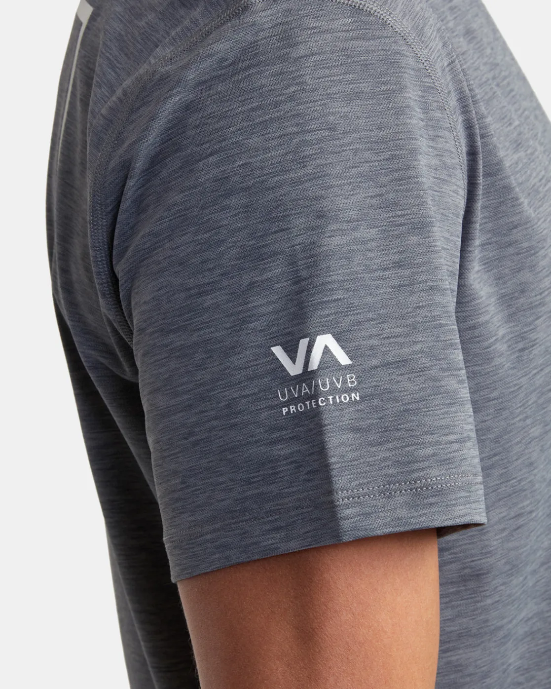 RVCA SHORT SLEEVE RASHGUARD Athletic Heather Outlet