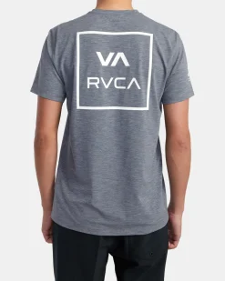 RVCA SHORT SLEEVE RASHGUARD Athletic Heather Outlet