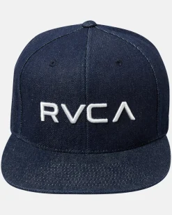 RVCA SNAPBACK HAT Dark Indigo New