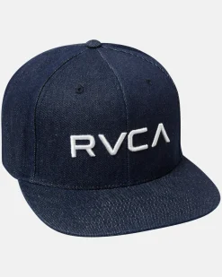 RVCA SNAPBACK HAT Dark Indigo New