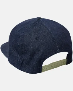 RVCA SNAPBACK HAT Dark Indigo New