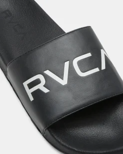 RVCA SPORT SLIDES Black/White Outlet