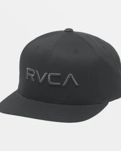 RVCA TWILL SNAPBACK II HAT Black/Charcoal