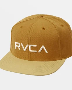 RVCA TWILL SNAPBACK II HAT Tan Sale