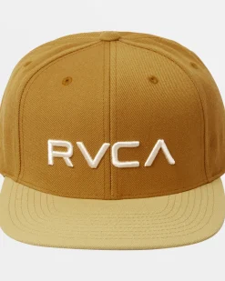 RVCA TWILL SNAPBACK II HAT Tan Sale