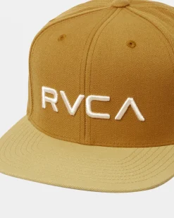 RVCA TWILL SNAPBACK II HAT Tan Sale