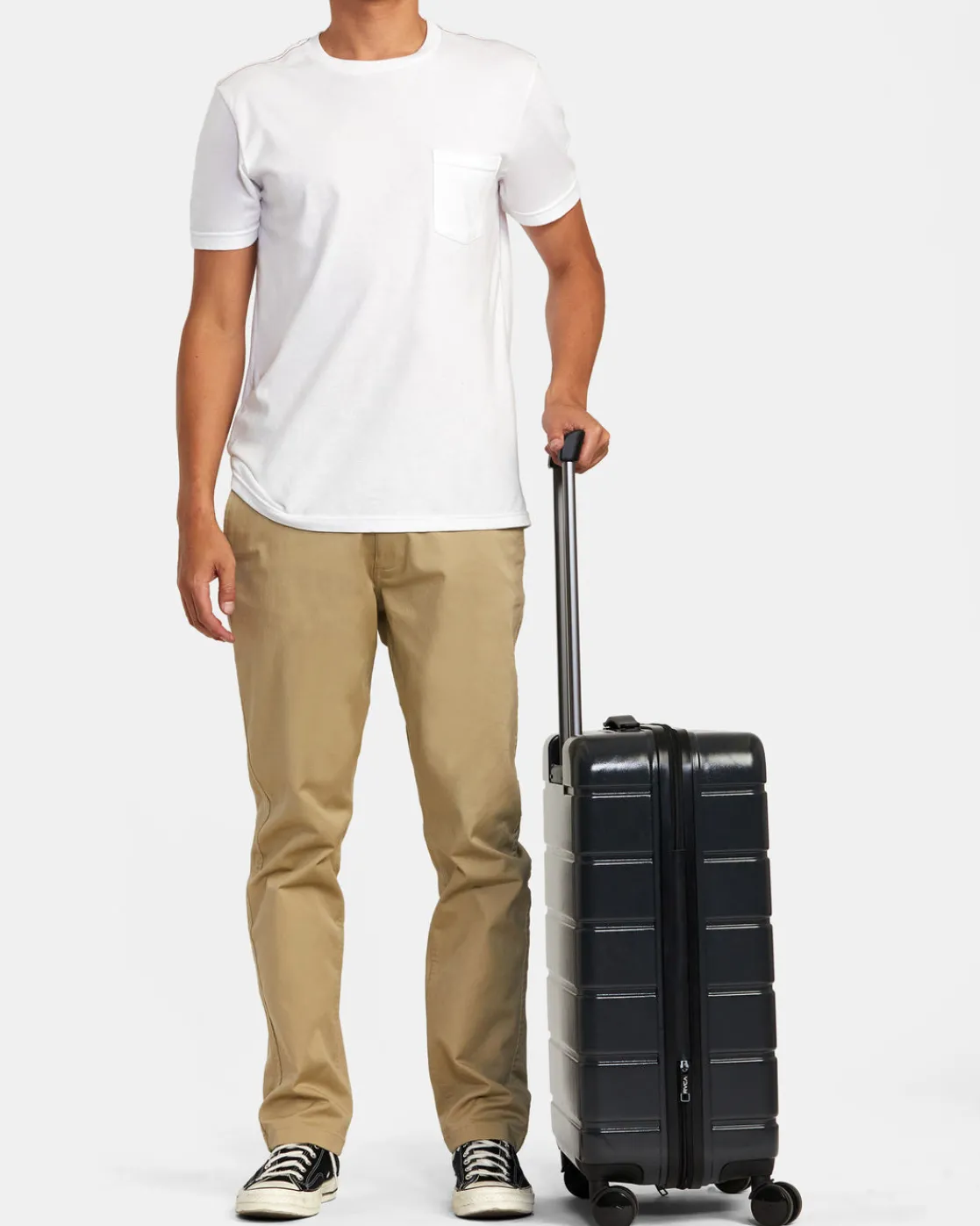 RVCA VA MEDIUM ROLLER HARDCASE SUITCASE Black Best