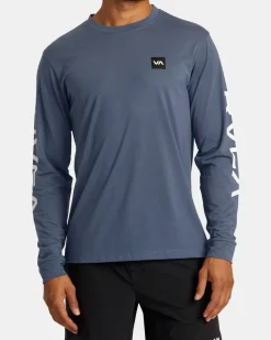 RVCA 2X LONG SLEEVE TEE Indigo New
