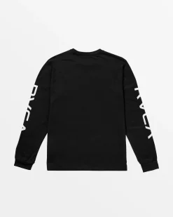 RVCA 2X LONG SLEEVE TEE Black Hot