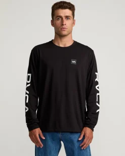 RVCA 2X LONG SLEEVE TEE Black Hot