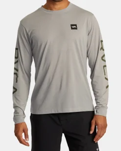 RVCA 2X LONG SLEEVE TEE Stone