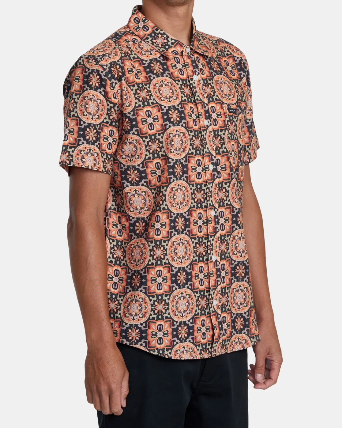 RVCA RVGAZI SHORT SLEEVE SHIRT Sunset Sale