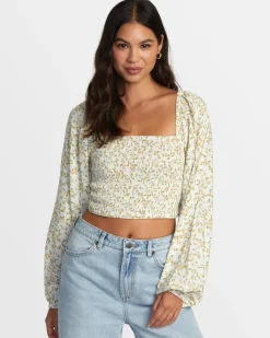 RVCA SAINT TOP LONG SLEEVE SHIRT Cloud Clearance