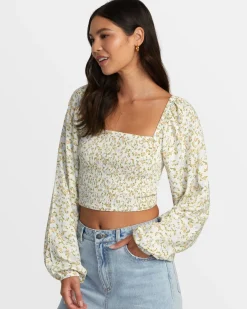 RVCA SAINT TOP LONG SLEEVE SHIRT Cloud Clearance