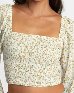 RVCA SAINT TOP LONG SLEEVE SHIRT Cloud Clearance