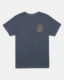 RVCA SANDSTORM TEE Moody Blue Hot