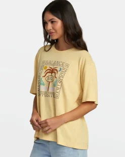RVCA SECLUDED ISLAND TEE Sahara Sun