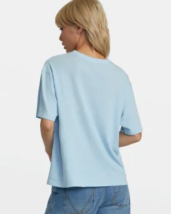 RVCA SECLUDED ISLAND TEE Sky High Clearance