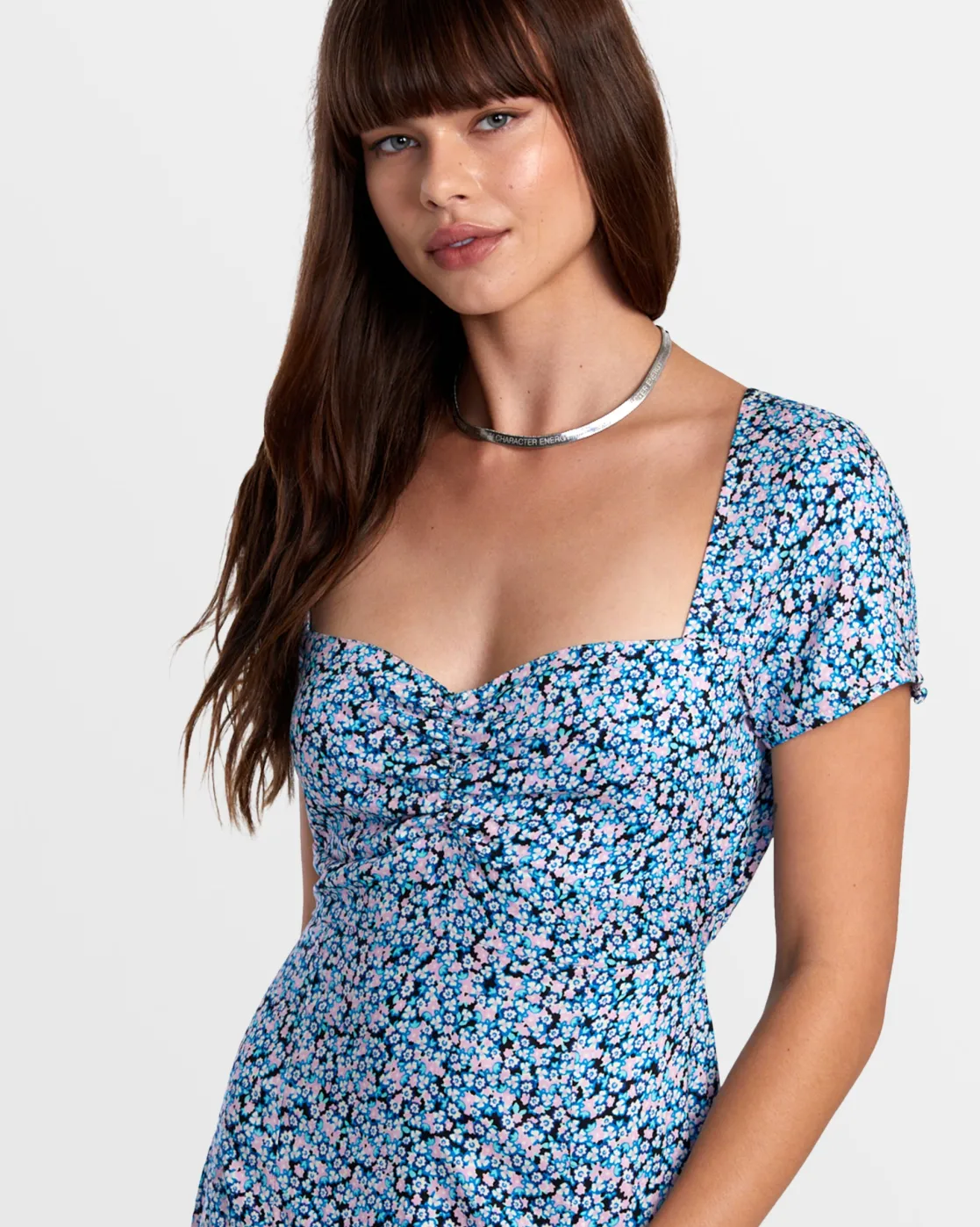 RVCA SECRETS MIDI DRESS Black Floral Online