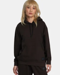 RVCA SELECTS HOODED BASE LAYER TOP Chocolate Torte Discount