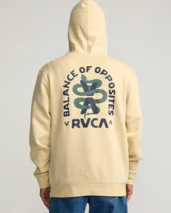 RVCA SERPENT HOODIE Latte Outlet