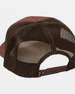 RVCA SERVICE TRUCKER HAT Chocolate New