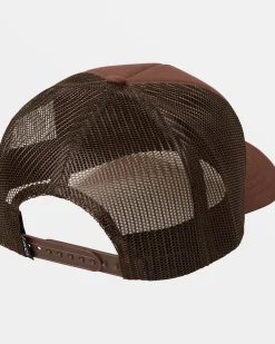 RVCA SERVICE TRUCKER HAT Chocolate New