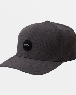 RVCA SHANE FLEXFIT HAT Charcoal Hot