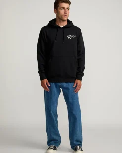 RVCA SHOW TIME HOODIE Black Best