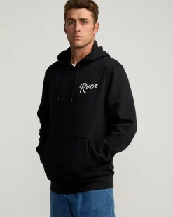 RVCA SHOW TIME HOODIE Black Best