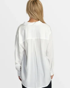 RVCA SHOWDOWN BUTTON UP TOP Whisper White Online