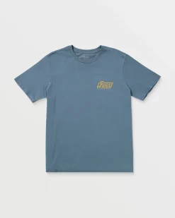 RVCA SIGNATURE SHORT SLEEVE TEE Industrial Blue Sale