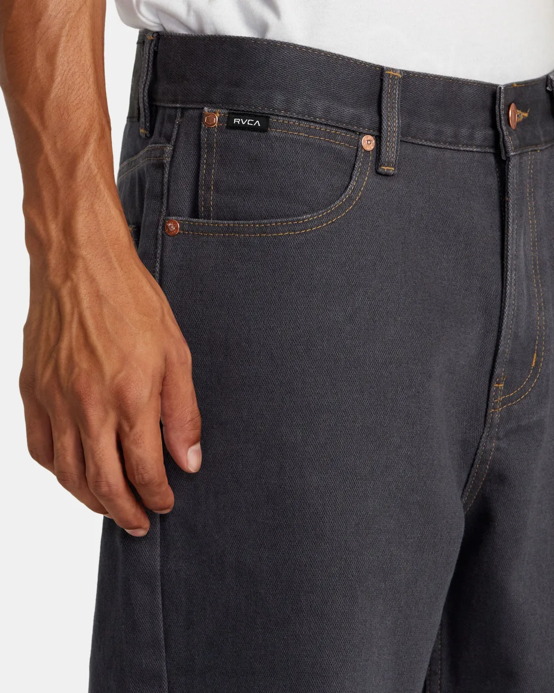 RVCA SKATE DENIM Garage Blue Discount