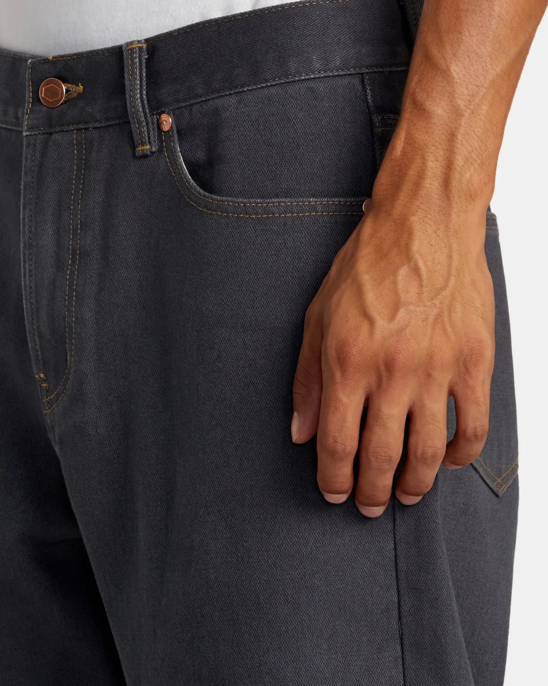 RVCA SKATE DENIM Garage Blue Discount