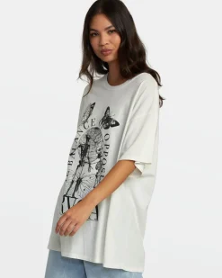 RVCA SKELETON TEE Whisper White Clearance