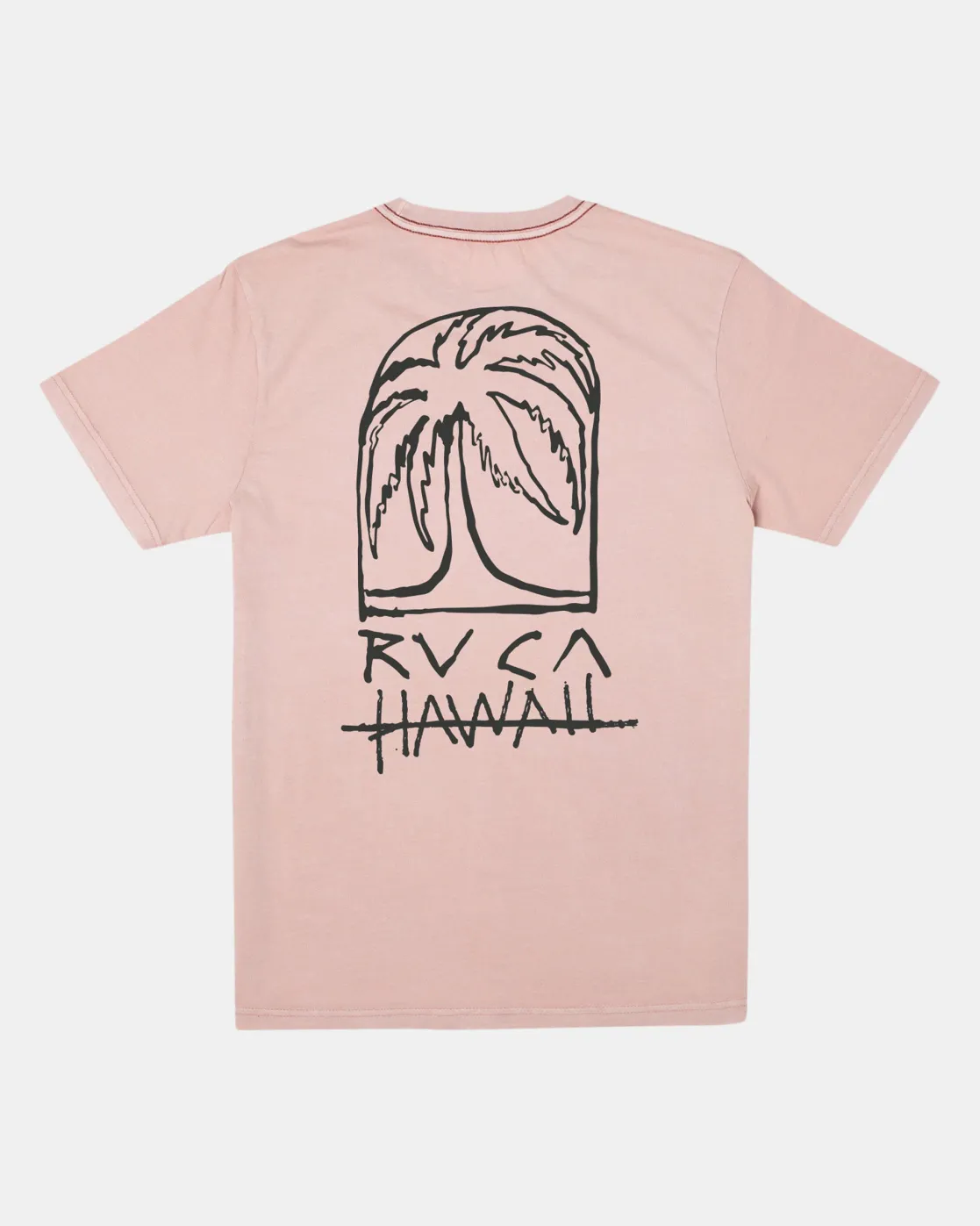 RVCA SKETCH PALM TEE Pale Mauve Clearance