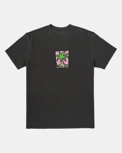 RVCA SMALL PALM TEE Black Sale