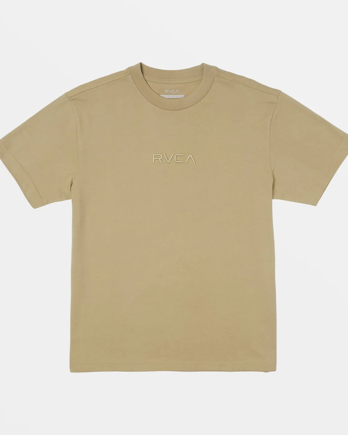 RVCA SMALL EMBROIDERY TEE Khaki Clearance