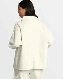 RVCA SNACKS CHORE JACKET Latte