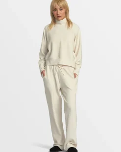 RVCA SOFIE WAFFLE PANT Latte Outlet