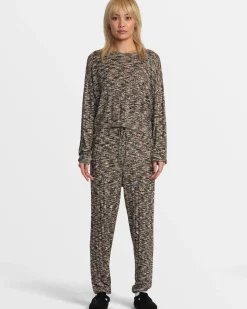 RVCA SOFT CABLE SWEATER Ermine Hot