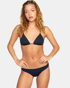 RVCA SOLID CHEEKY BIKINI BOTTOMS Black Sale