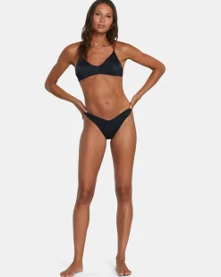 RVCA SOLID MEDIUM BIKINI BOTTOMS Black Sale